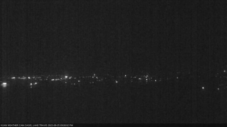 Lake Travis webcam, September 25, 2022 9:00 PM CT