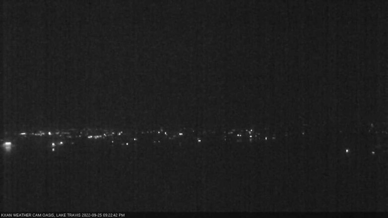 Lake Travis webcam, September 25, 2022 9:25 PM CT