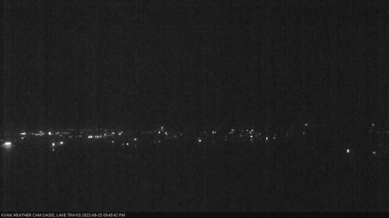 Lake Travis webcam, September 25, 2022 9:45 PM CT