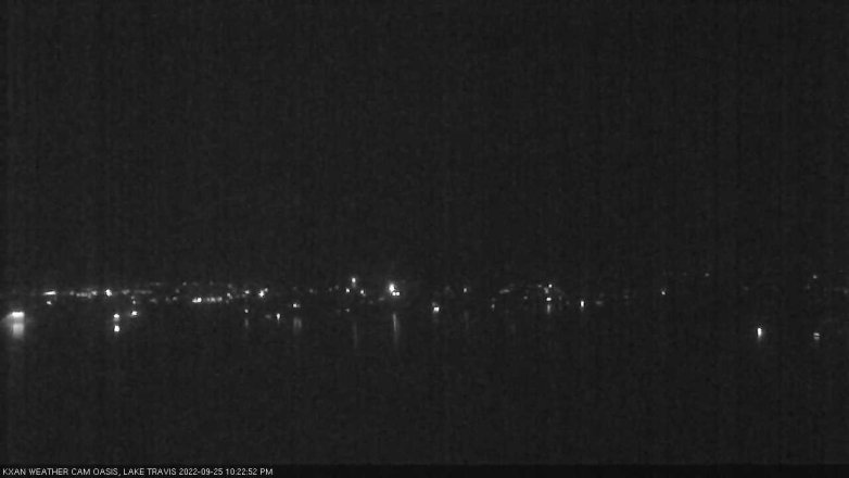 Lake Travis webcam, September 25, 2022 10:25 PM CT