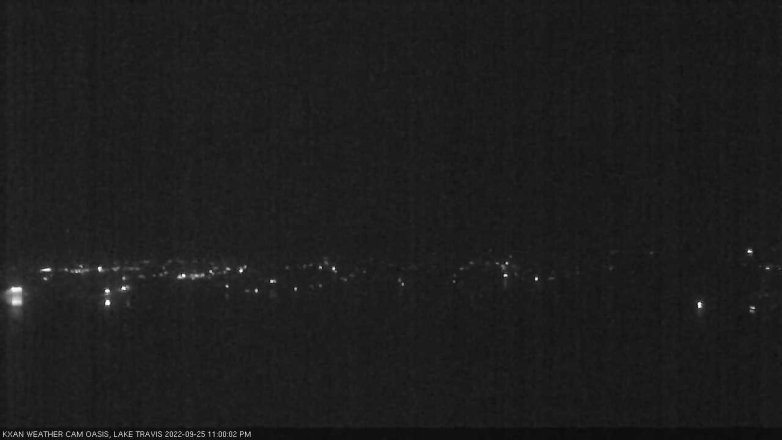 Lake Travis webcam, September 25, 2022 11:00 PM CT