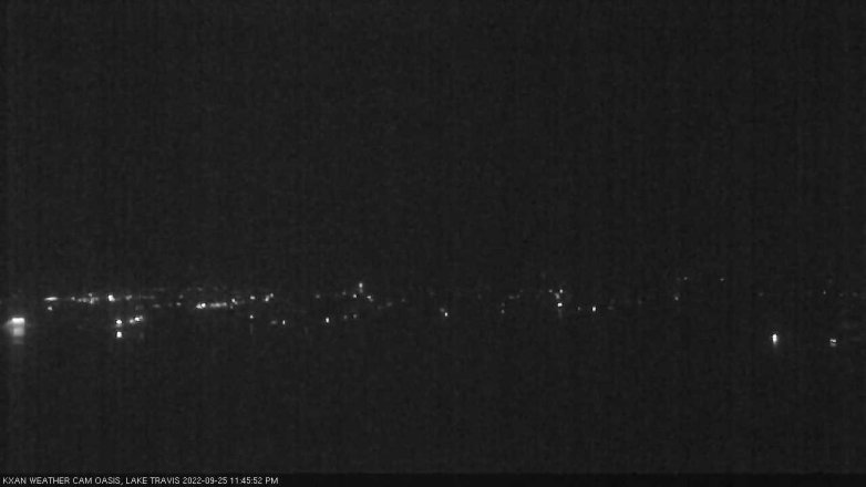 Lake Travis webcam, September 25, 2022 11:45 PM CT