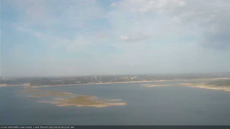 Lake Travis webcam, September 26, 2022 9:25 AM CT