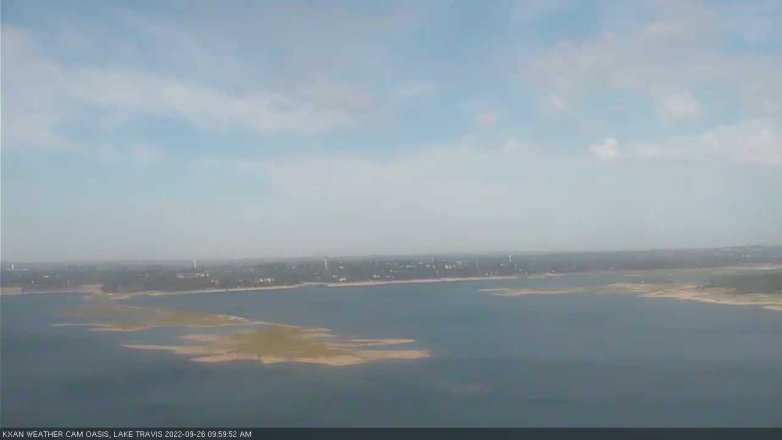 Lake Travis webcam, September 26, 2022 10:00 AM CT