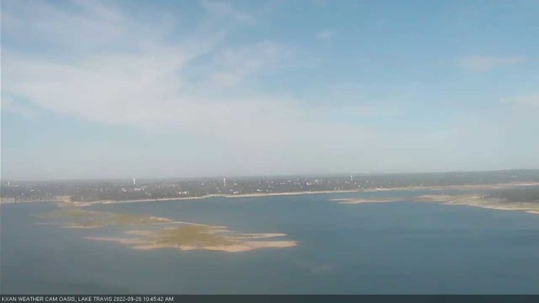 Lake Travis webcam, September 26, 2022 10:45 AM CT