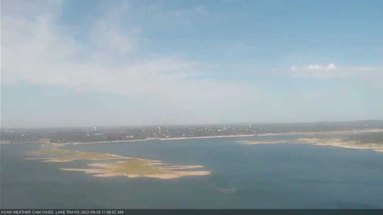 Lake Travis webcam, September 26, 2022 11:00 AM CT