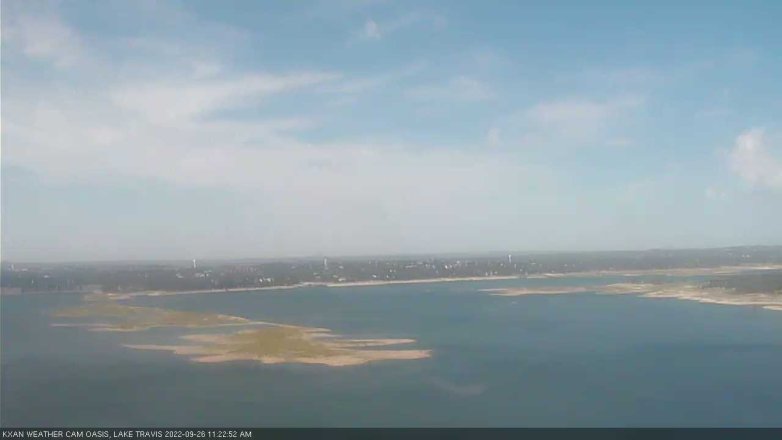 Lake Travis webcam, September 26, 2022 11:25 AM CT