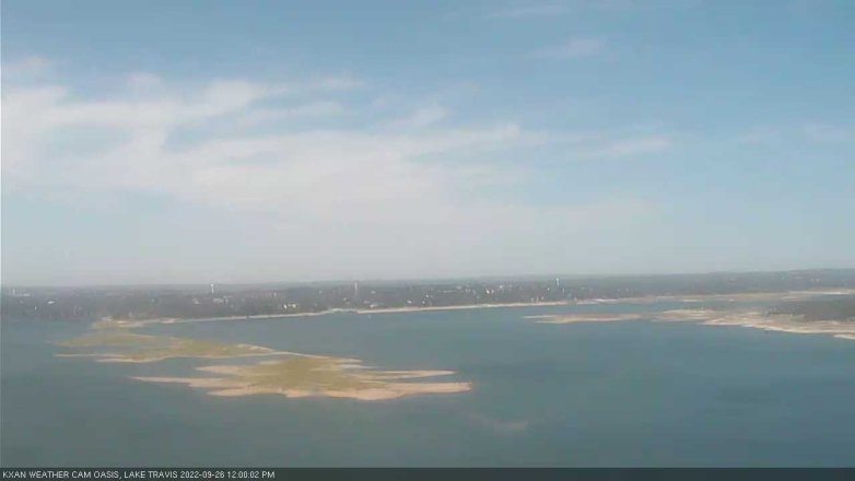 Lake Travis webcam, September 26, 2022 12:00 PM CT