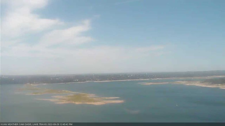 Lake Travis webcam, September 26, 2022 12:45 PM CT