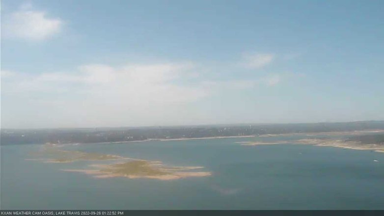 Lake Travis webcam, September 26, 2022 1:25 PM CT