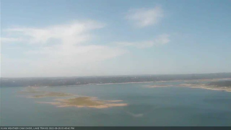 Lake Travis webcam, September 26, 2022 1:45 PM CT
