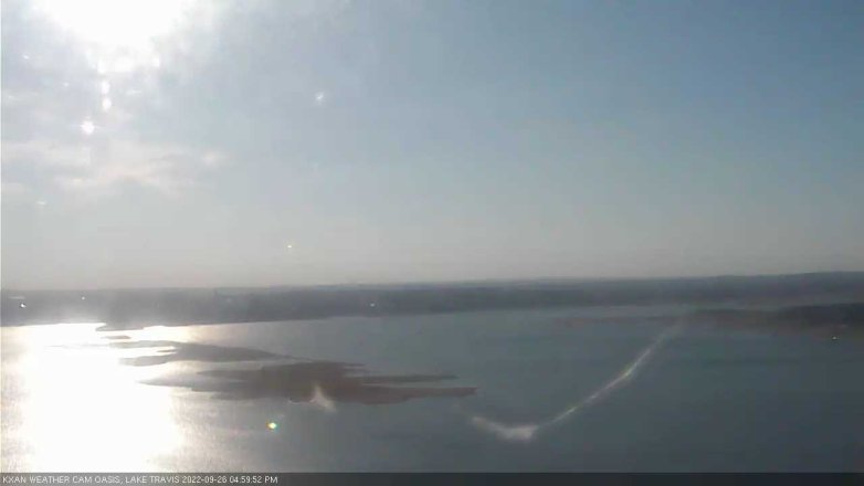 Lake Travis webcam, September 26, 2022 5:00 PM CT
