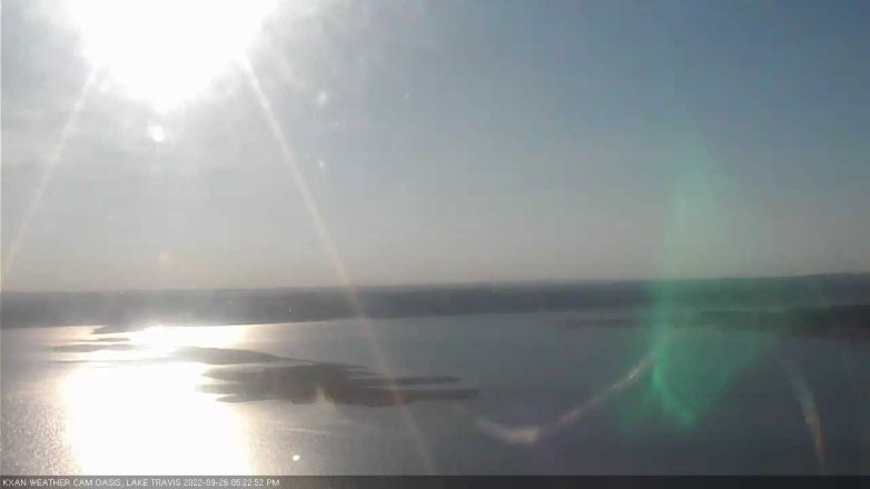 Lake Travis webcam, September 26, 2022 5:25 PM CT