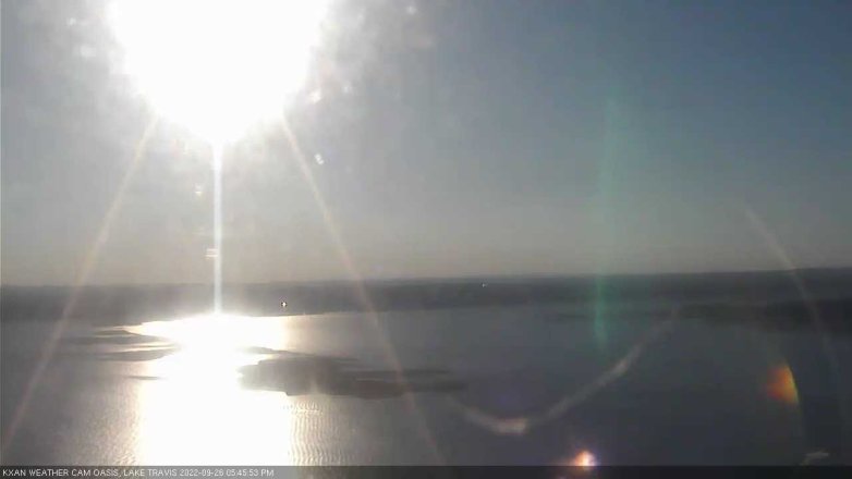 Lake Travis webcam, September 26, 2022 5:45 PM CT