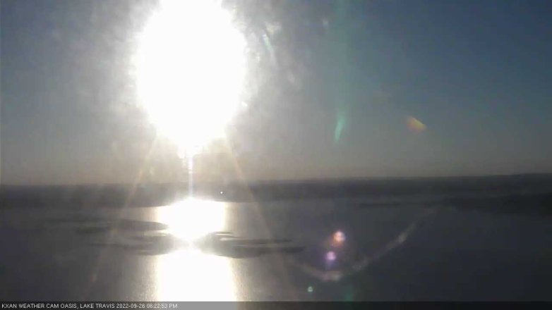 Lake Travis webcam, September 26, 2022 6:25 PM CT