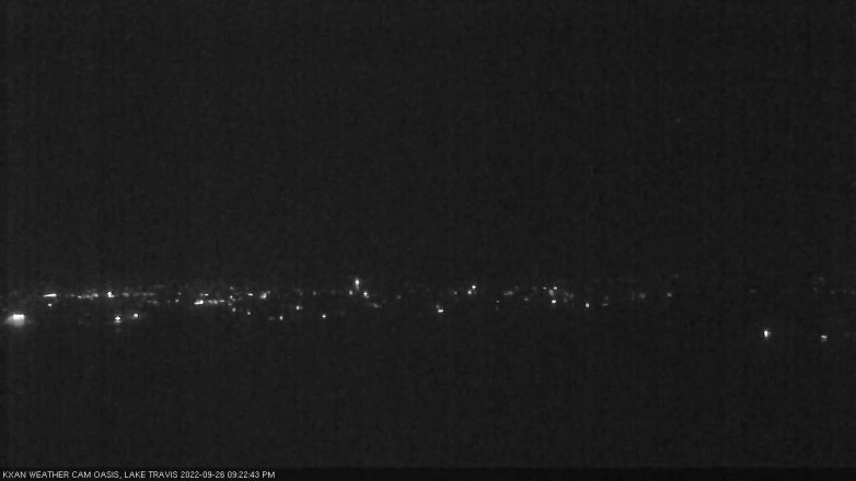Lake Travis webcam, September 26, 2022 9:25 PM CT