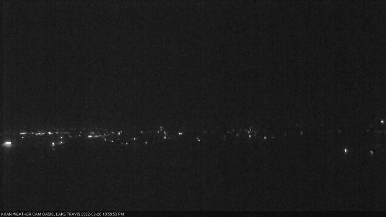Lake Travis webcam, September 26, 2022 11:00 PM CT