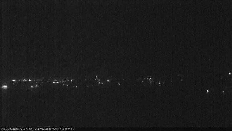 Lake Travis webcam, September 26, 2022 11:25 PM CT