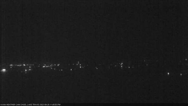 Lake Travis webcam, September 26, 2022 11:45 PM CT