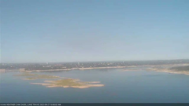 Lake Travis webcam, September 27, 2022 10:00 AM CT
