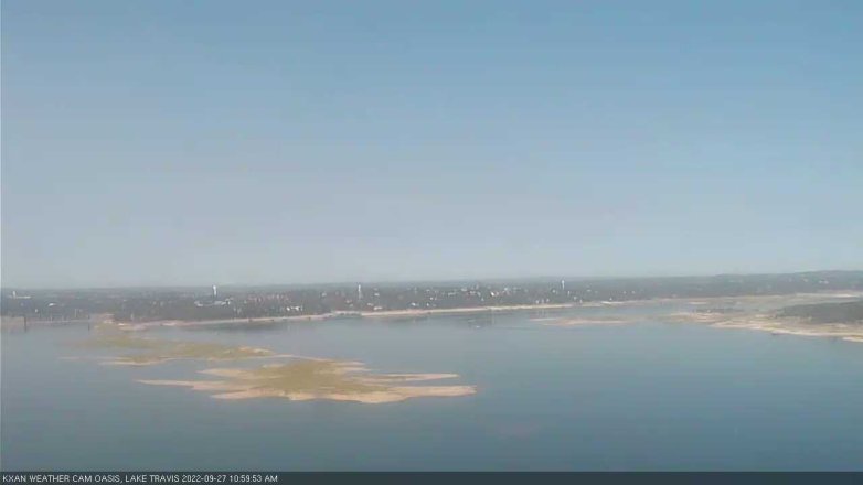 Lake Travis webcam, September 27, 2022 11:00 AM CT