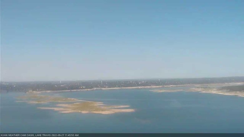 Lake Travis webcam, September 27, 2022 11:45 AM CT