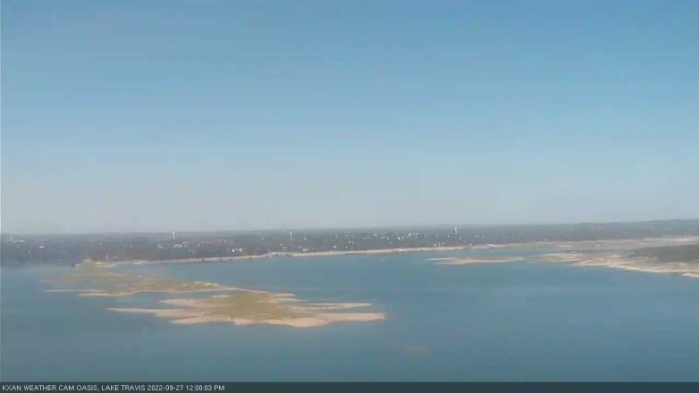 Lake Travis webcam, September 27, 2022 12:00 PM CT