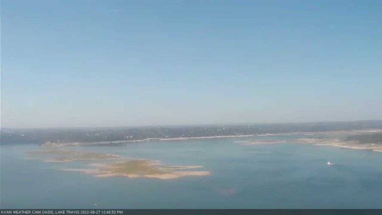 Lake Travis webcam, September 27, 2022 12:45 PM CT