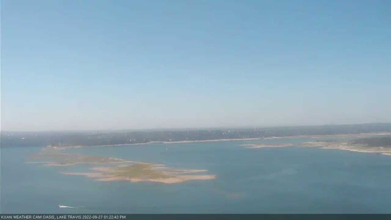 Lake Travis webcam, September 27, 2022 1:25 PM CT