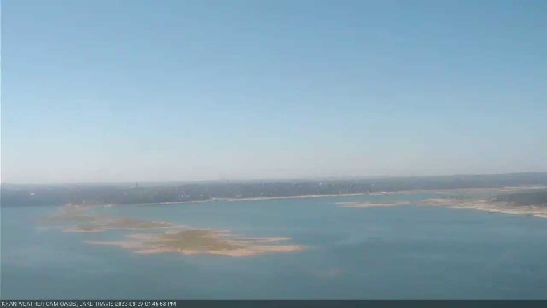 Lake Travis webcam, September 27, 2022 1:45 PM CT