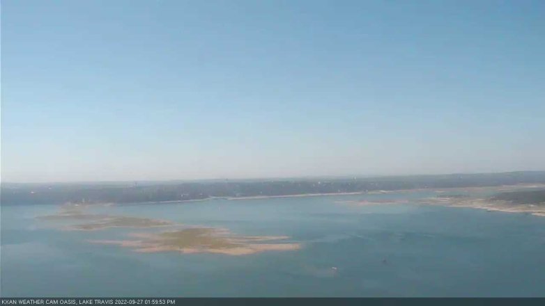 Lake Travis webcam, September 27, 2022 2:00 PM CT