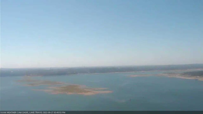 Lake Travis webcam, September 27, 2022 2:45 PM CT