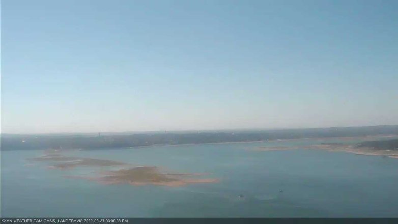 Lake Travis webcam, September 27, 2022 3:00 PM CT