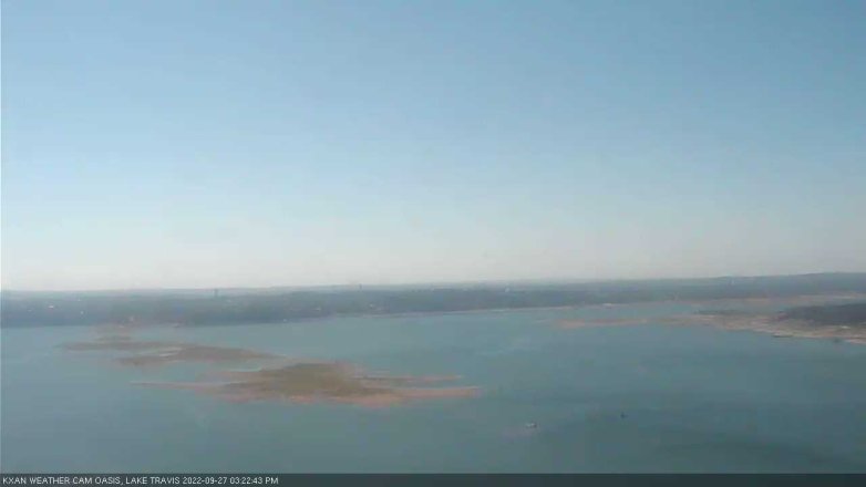 Lake Travis webcam, September 27, 2022 3:25 PM CT