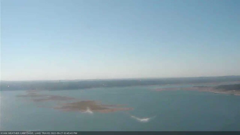 Lake Travis webcam, September 27, 2022 3:45 PM CT