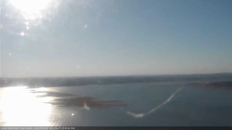 Lake Travis webcam, September 27, 2022 5:00 PM CT