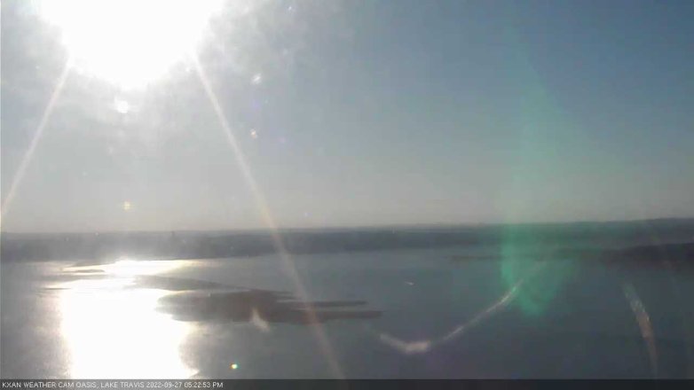 Lake Travis webcam, September 27, 2022 5:25 PM CT