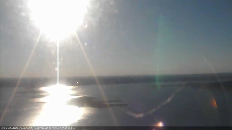 Lake Travis webcam, September 27, 2022 5:45 PM CT