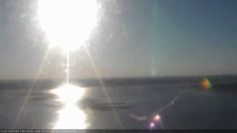 Lake Travis webcam, September 27, 2022 6:00 PM CT