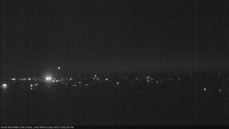 Lake Travis webcam, September 27, 2022 8:25 PM CT