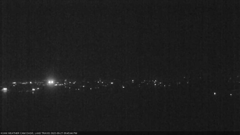 Lake Travis webcam, September 27, 2022 9:45 PM CT