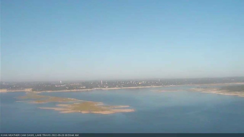 Lake Travis webcam, September 28, 2022 9:00 AM CT