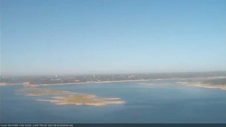 Lake Travis webcam, September 28, 2022 9:45 AM CT