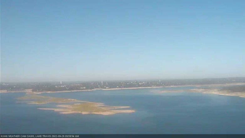 Lake Travis webcam, September 28, 2022 10:00 AM CT