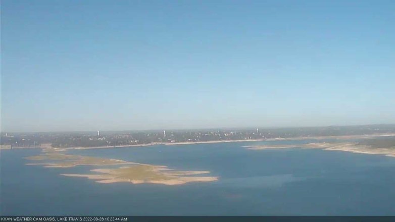 Lake Travis webcam, September 28, 2022 10:25 AM CT