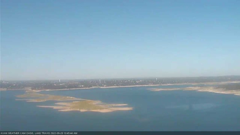 Lake Travis webcam, September 28, 2022 10:45 AM CT