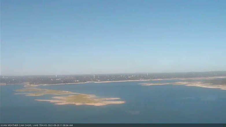 Lake Travis webcam, September 28, 2022 11:00 AM CT