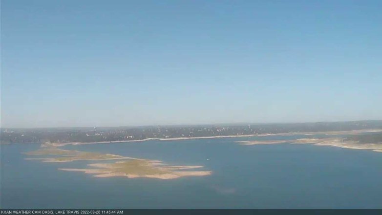 Lake Travis webcam, September 28, 2022 11:45 AM CT