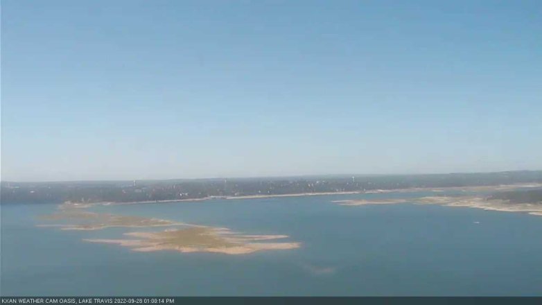 Lake Travis webcam, September 28, 2022 1:00 PM CT