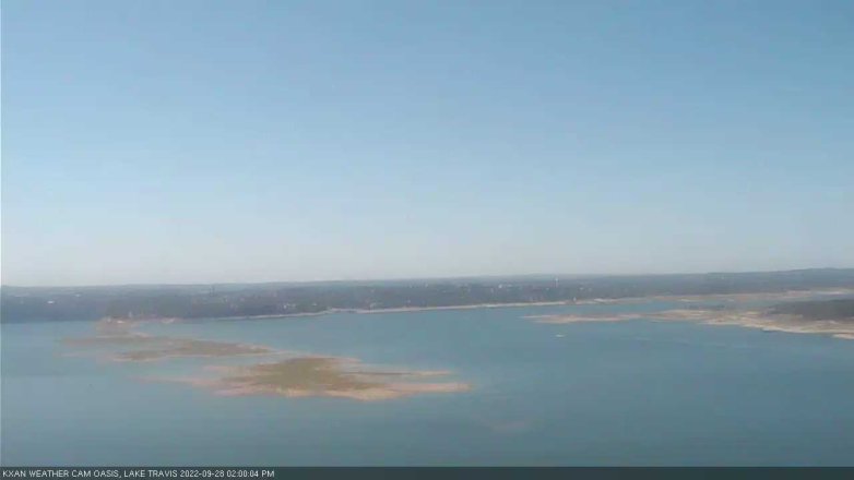 Lake Travis webcam, September 28, 2022 2:00 PM CT